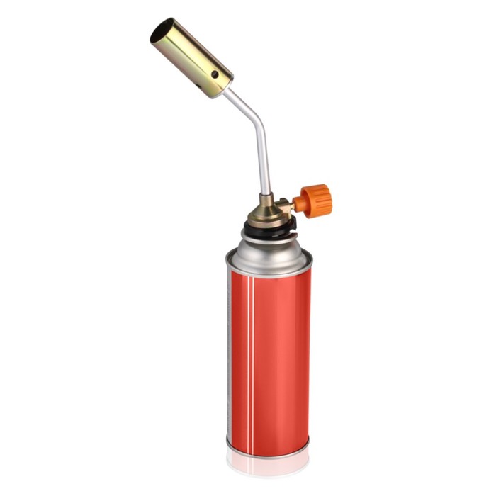 Газовая горелка на цанговый баллон, ручной поджиг, 20*6,8*4 см - фото 1911284975
