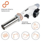 Газовая горелка с пьезоподжигом на цанговый баллон, анти-вспышка, регулятор воздуха, 20×6×4 см 334 - Фото 2