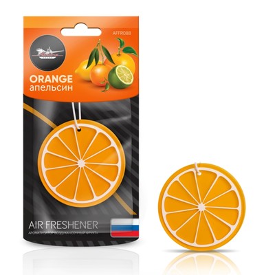Ароматизатор подвесной пластик "Сочный фрукт" AFFR088, апельсин