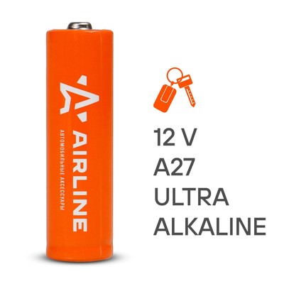 Батарейка Airline, A27, 12V, щелочной элемент питания