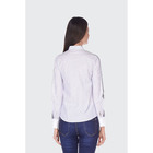 Рубашка женская с лампасами, цвет белый, размер 42 - Фото 2