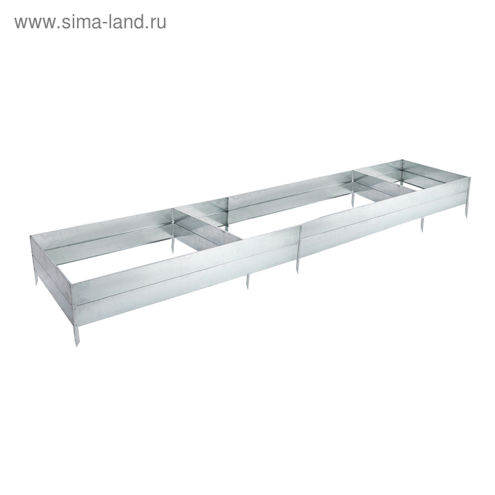 Грядка оцинкованная, 585×100×34 см, Greengo