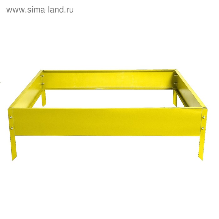 Клумба, 150 × 150 × 15 см, жёлтая - Фото 1