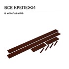 Грядка оцинкованная, 390×100×15 см, коричневая, Greengo - Фото 4