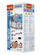 Бассейн каркасный Bestway Steel Pro MAX 56488, 457×107 см, фильтр-насос, лестница, тент, круглый 2809241 - фото 4479912
