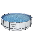Бассейн каркасный Bestway Steel Pro MAX 56488, 457×107 см, фильтр-насос, лестница, тент, круглый - Фото 8