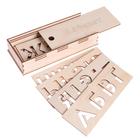 Трафареты для рисования «Алфавит», набор 9 шт., высота букв: 4.5 см - Фото 1