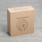 Диспенсер - держатель туалетной бумаги, 28×27.5×12 см, втулка 6.5 см, пластик, чёрный - Фото 8