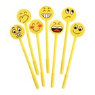 Ручка-прикол Calligrata «Смайл», синий стержень, гелевая, МИКС - Фото 1