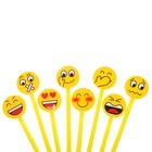 Ручка-прикол Calligrata «Смайл», синий стержень, гелевая, МИКС - Фото 5