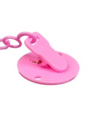 Держатель для соски - пустышки, «Маленькая леди», на цепочке, розовый - Фото 3