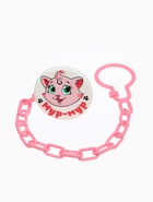 Держатель для соски - пустышки «Мяу», на цепочке, розовый - Фото 7