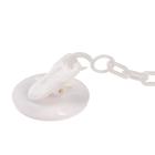 Держатель для соски - пустышки M&B «Я люблю маму», на цепочке, белый - Фото 4