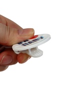 Держатель для соски - пустышки «Я люблю папу», на цепочке, белый - Фото 8