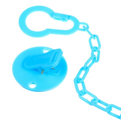 Держатель для соски - пустышки «Джентльмен», на цепочке, голубой