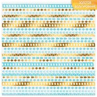 Бумага для скрапбукинга с фольгированием «Счастливые мгновения», 10 листов, 30.5 × 30.5 см, 250 г/м - Фото 1