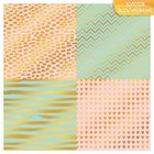 Бумага для скрапбукинга с фольгированием «Череда событий», 10 листов, 30.5 × 30.5 см, 250 г/м - Фото 1