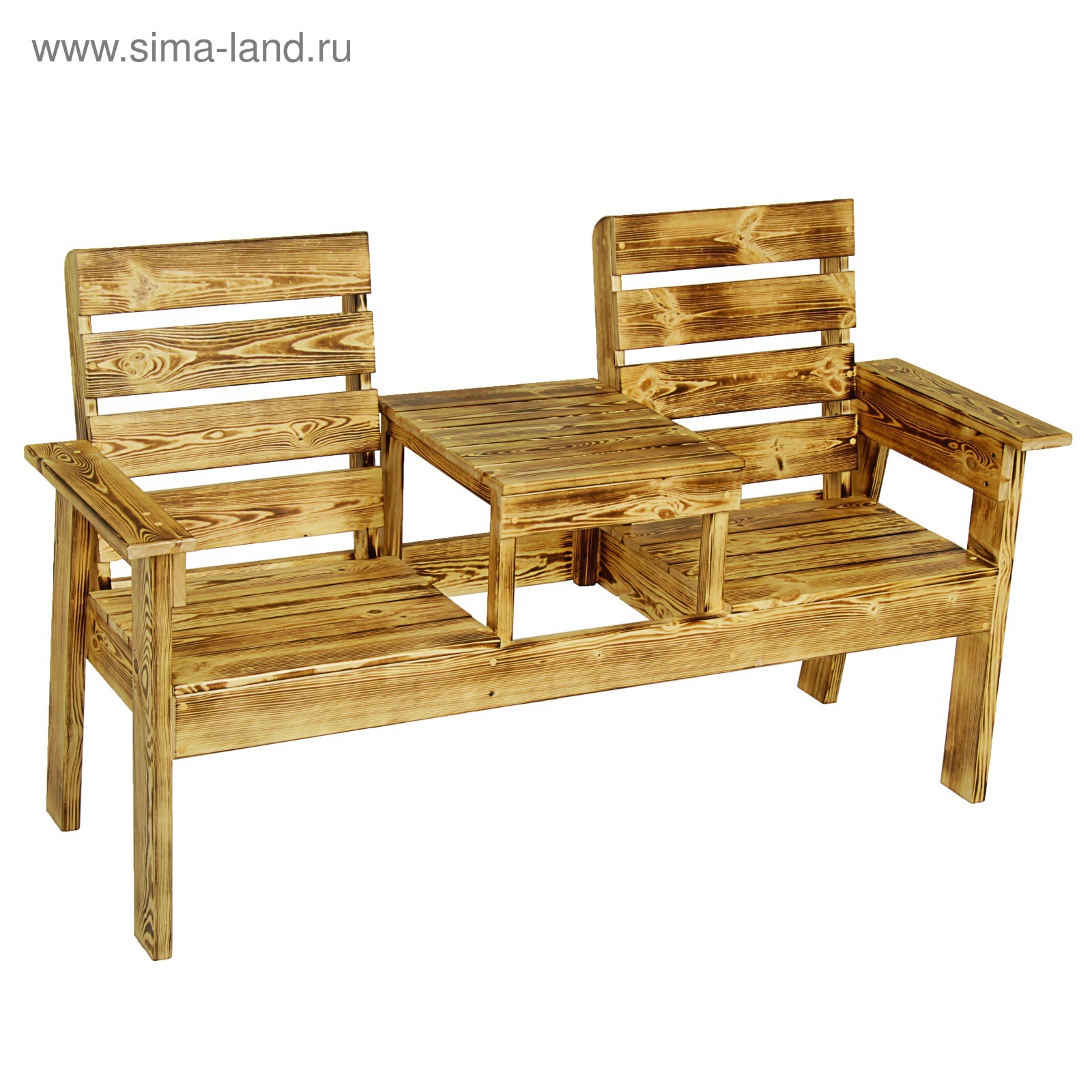 Комплект мебели Стол и 2 лавки со спинкой Собственное производство