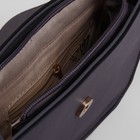 Сумка женская, отдел на молнии, наружный карман, длинный ремень, цвет серый - Фото 5