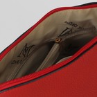 Сумка женская, отдел на молнии, наружный карман, длинный ремень, цвет красный - Фото 5