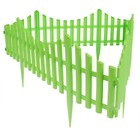 Ограждение декоративное, 30×300 см, 5 секций, пластик, салатовое, Greengo - Фото 9