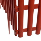 Ограждение декоративное, 30×300 см, 5 секций, пластик, терракотовое, Greengo - Фото 11