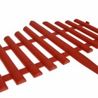 Ограждение декоративное, 30×300 см, 5 секций, пластик, терракотовое, Greengo - Фото 10