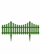 Ограждение декоративное, 30×300 см, 5 секций, пластик, зелёное, Greengo - Фото 13