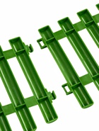 Ограждение декоративное, 30 × 300 см, 5 секций, пластик, зелёное - фото 809629233