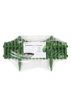 Ограждение декоративное, 30 × 300 см, 5 секций, пластик, зелёное - фото 809629235