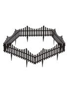 Ограждение декоративное, 30×300 см, 5 секций, пластик, коричневое, Greengo - Фото 12