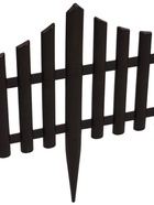 Ограждение декоративное, 30×300 см, 5 секций, пластик, коричневое, Greengo - Фото 15