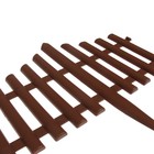 Ограждение декоративное, 30×300 см, 5 секций, пластик, коричневое, Greengo - Фото 10