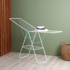 Сушилка для белья двухуровневая, рабочая длина 21 м, белая - Фото 2