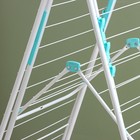 Сушилка для белья двухуровневая, рабочая длина 21 м, белая - Фото 8