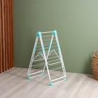 Сушилка для белья двухуровневая, рабочая длина 21 м, белая - Фото 9