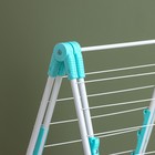 Сушилка для белья двухуровневая, рабочая длина 21 м, белая - Фото 10