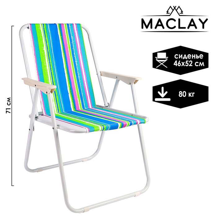 Кресло Maclay Sorrento «H», складное, 46х52х71 см