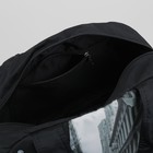 Сумка спортивная, отдел на молнии, наружный карман, длинный ремень, цвет чёрный - Фото 5