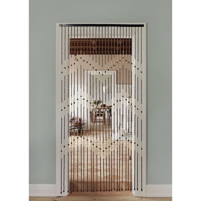 Штора - занавеска декоративная, деревянная, 90×180 см, 27 нитей