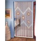 Штора - занавеска декоративная, деревянная, 90×195 см, 52 нити - Фото 3