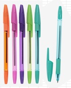 Ручка шариковая Calligrata, синий стержень, узел 0.5 мм, резиновый упор, МИКС - Фото 4