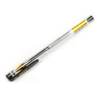 Ручка гелевая, 0.5 мм, чёрная, прозрачный корпус - Фото 3