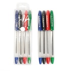 Набор шариковых ручек, 4 цвета, прозрачный корпус, в блистере - Фото 7