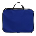 Папка с ручками текстильная А4, Calligrata «Офис», для бумаг, для офиса, нейлон 600D, двуцветный кант, 350×270×20 мм, синяя - Фото 2