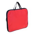 Папка с ручками текстильная А4, Calligrata «Офис», для бумаг, для офиса, нейлон 600D, двуцветный кант, 350×270×20 мм, оранжевая - Фото 2