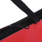 Папка с ручками текстильная А4, Calligrata «Офис», для бумаг, для офиса, нейлон 600D, двуцветный кант, 350×270×20 мм, оранжевая - Фото 3