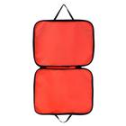 Папка с ручками текстильная А4, Calligrata «Офис», для бумаг, для офиса, нейлон 600D, двуцветный кант, 350×270×20 мм, оранжевая - Фото 4