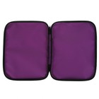 Папка с ручками текстильная А4, 350×270×20 мм, Calligrata «Офис», нейлон 600D, двуцветный кант, фиолетовая - Фото 3