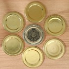 Крышка для консервирования Доляна «Любимое дело», СКО-82 мм, литография, лакированная, упаковка 50 шт, цвет золотой - Фото 2